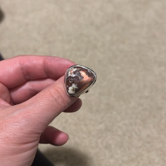 Copper replacement agate ring - Picture 3 of 3